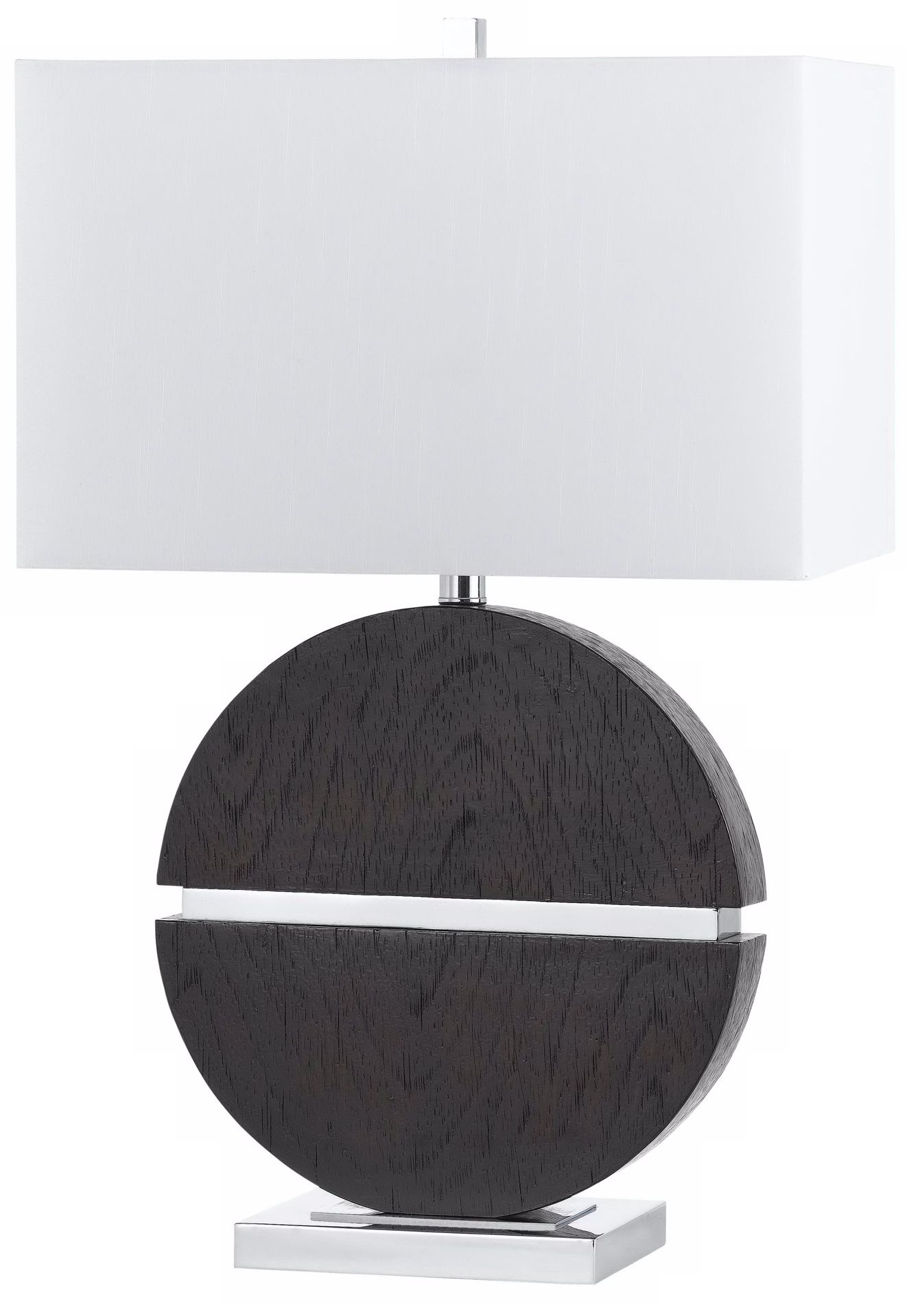 Capraia Wood and Chrome Table Lamp