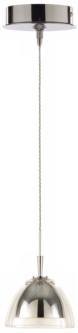 Alico Duplex Clear Glass and Chrome Mini Pendant