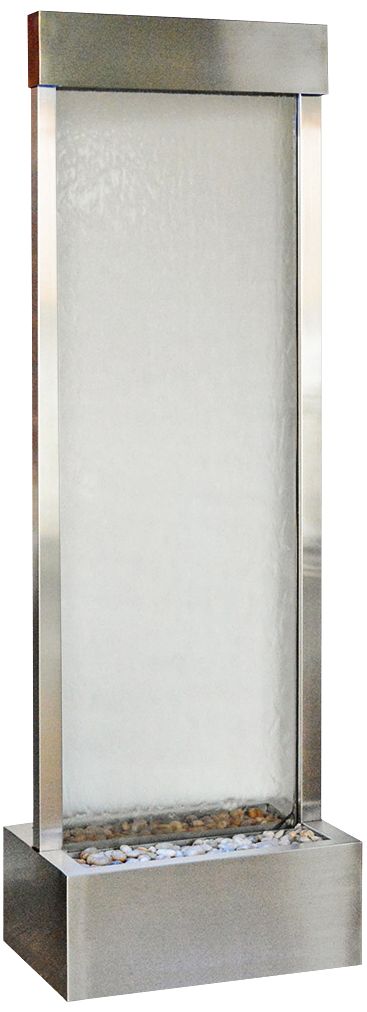 Gardenfall Stainless Steel 90" High Indoor/Outdoor Fountain