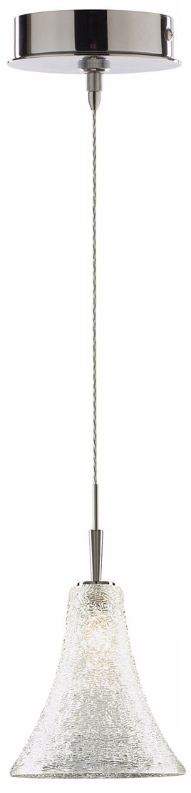 Alico Glacier Trumpet White Chrome Mini Pendant
