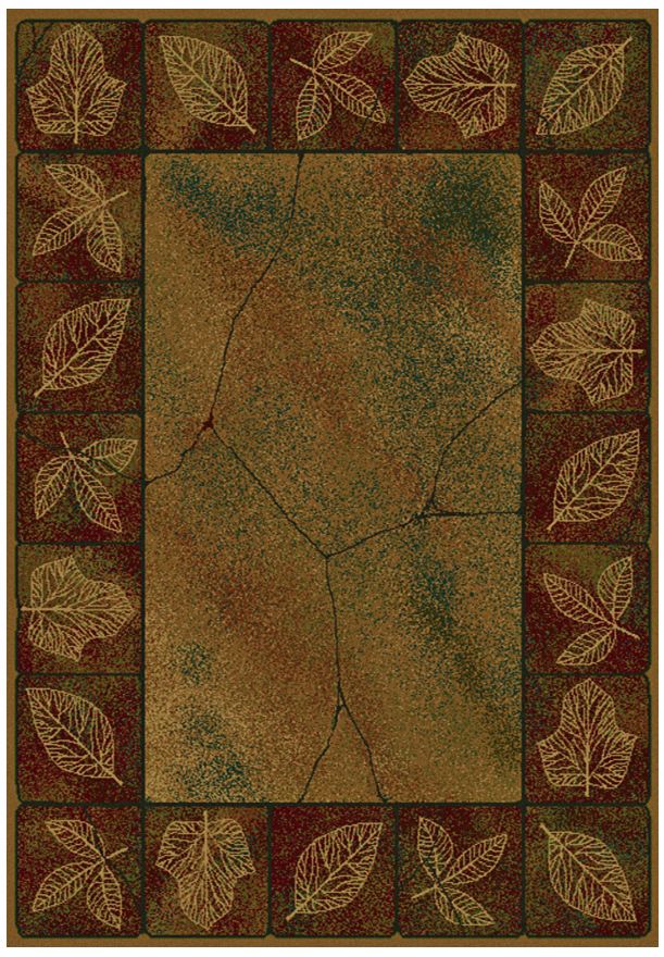 North Sky Collection Ancient Leaves Area Rug
