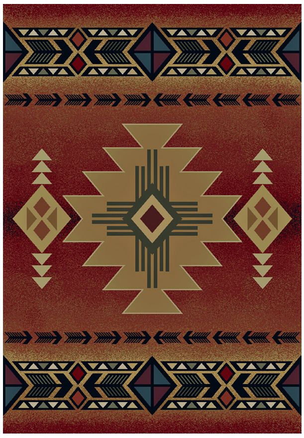 North Sky Collection Dove Creek Crimson Area Rug