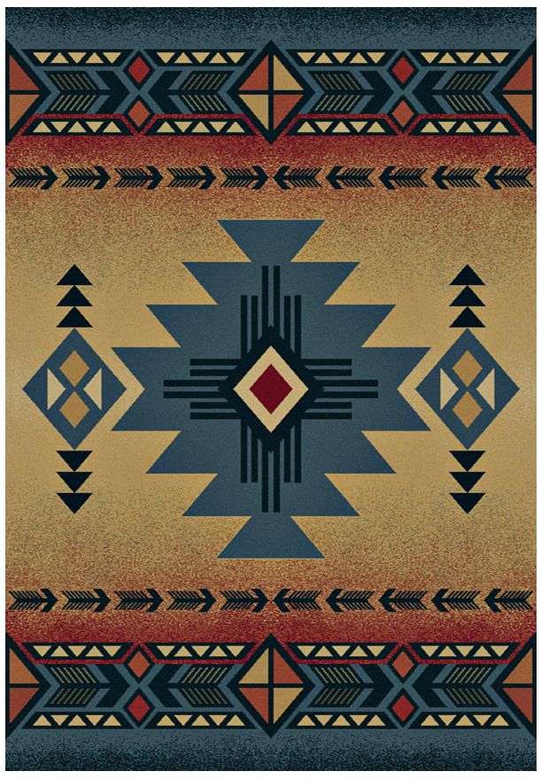 North Sky Collection Dove Creek Blue Area Rug