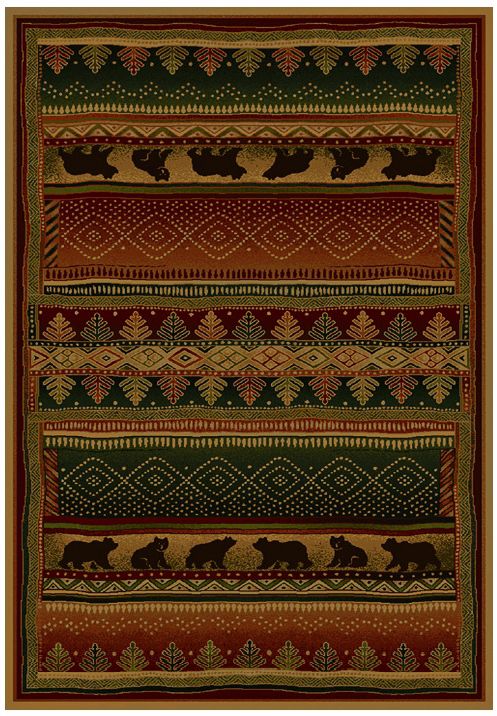 North Sky Collection Grizzly Ridge Lodge Area Rug