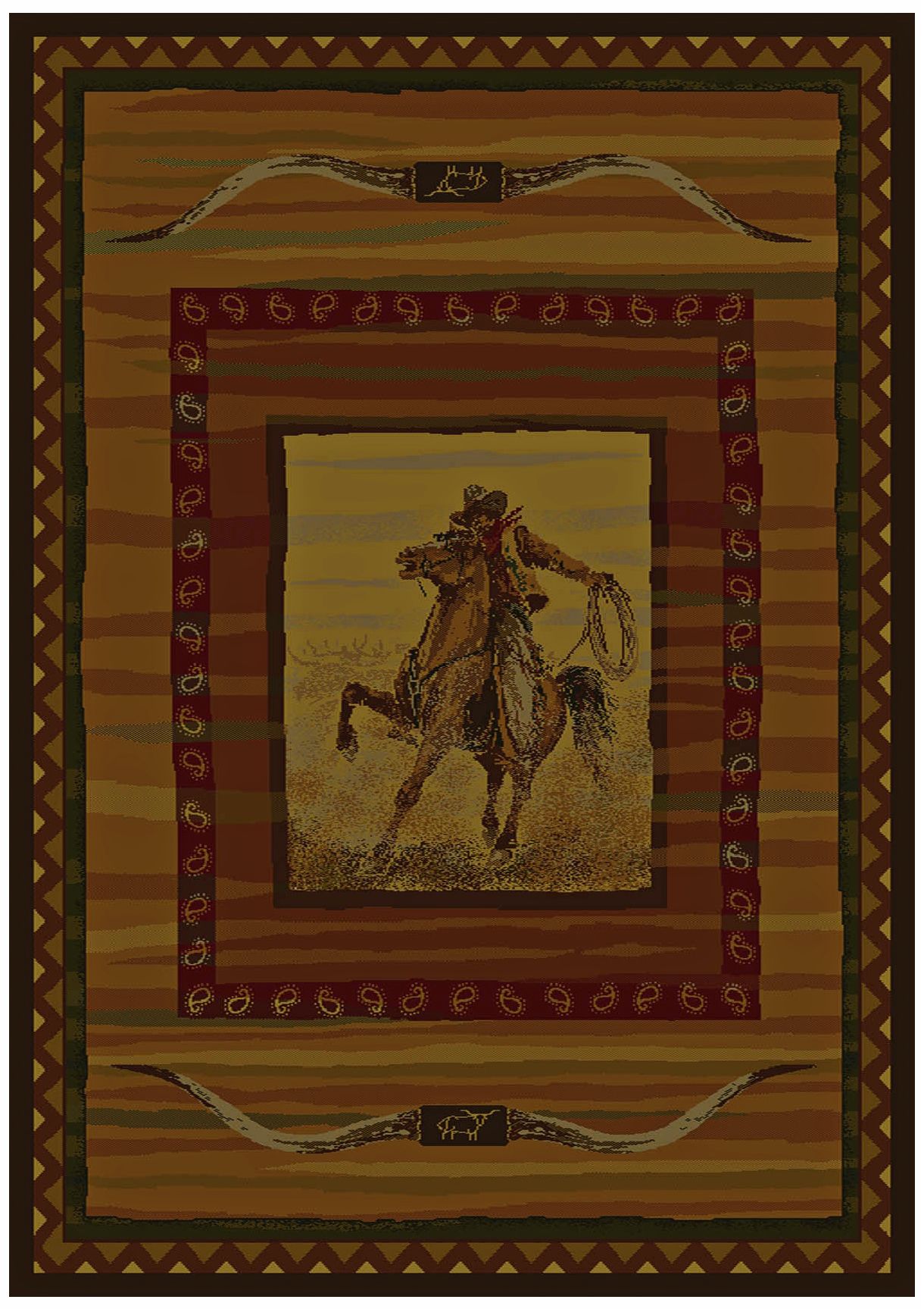 North Sky Collection Longhorn Lodge Area Rug