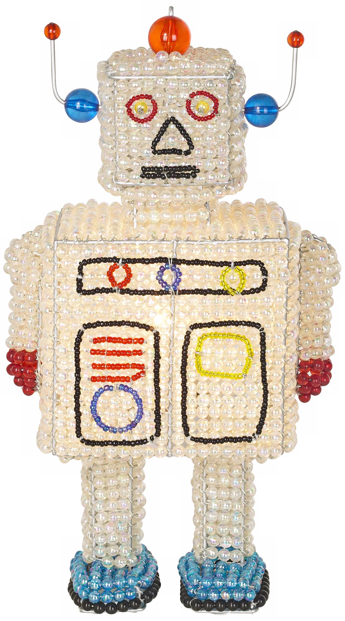Beadworx Robot Hand-Crafted Beaded Night Light
