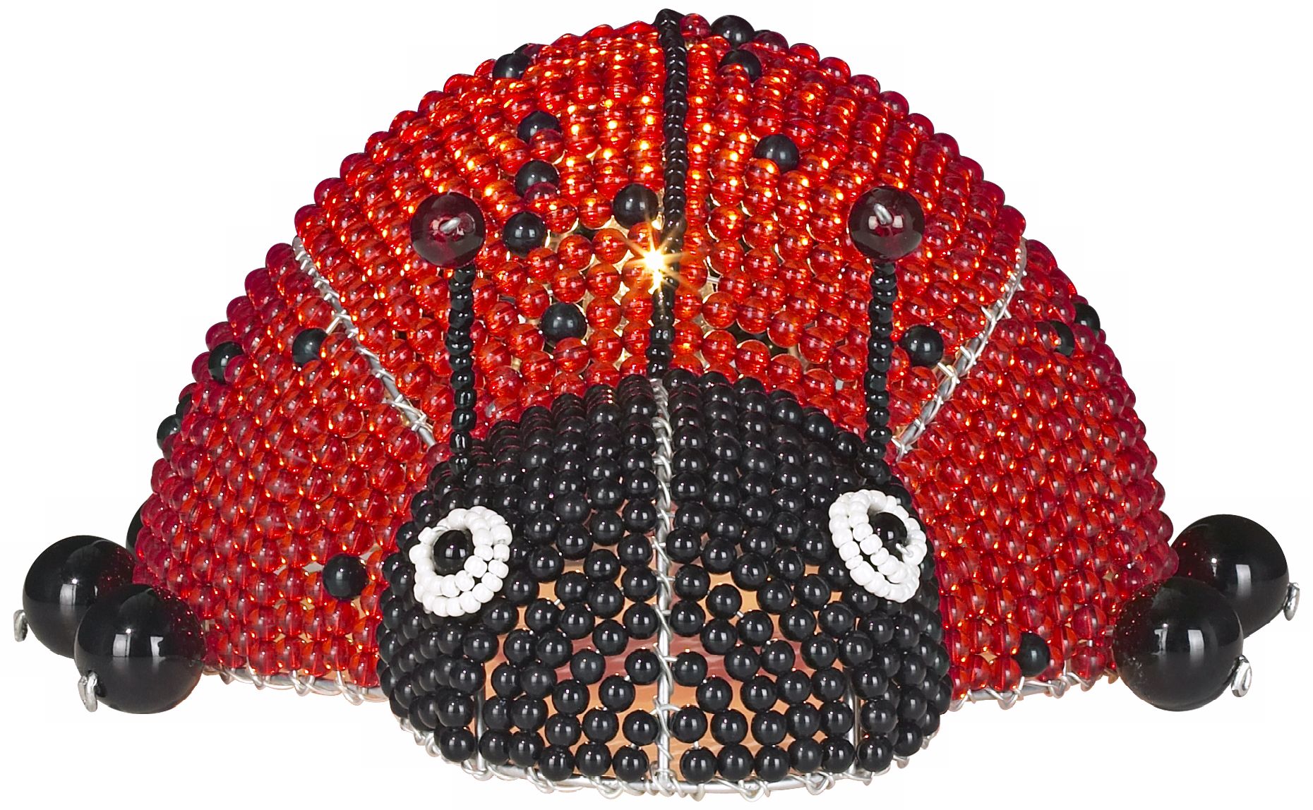 Beadworx Lady Bug Hand-Crafted Beaded Night Light