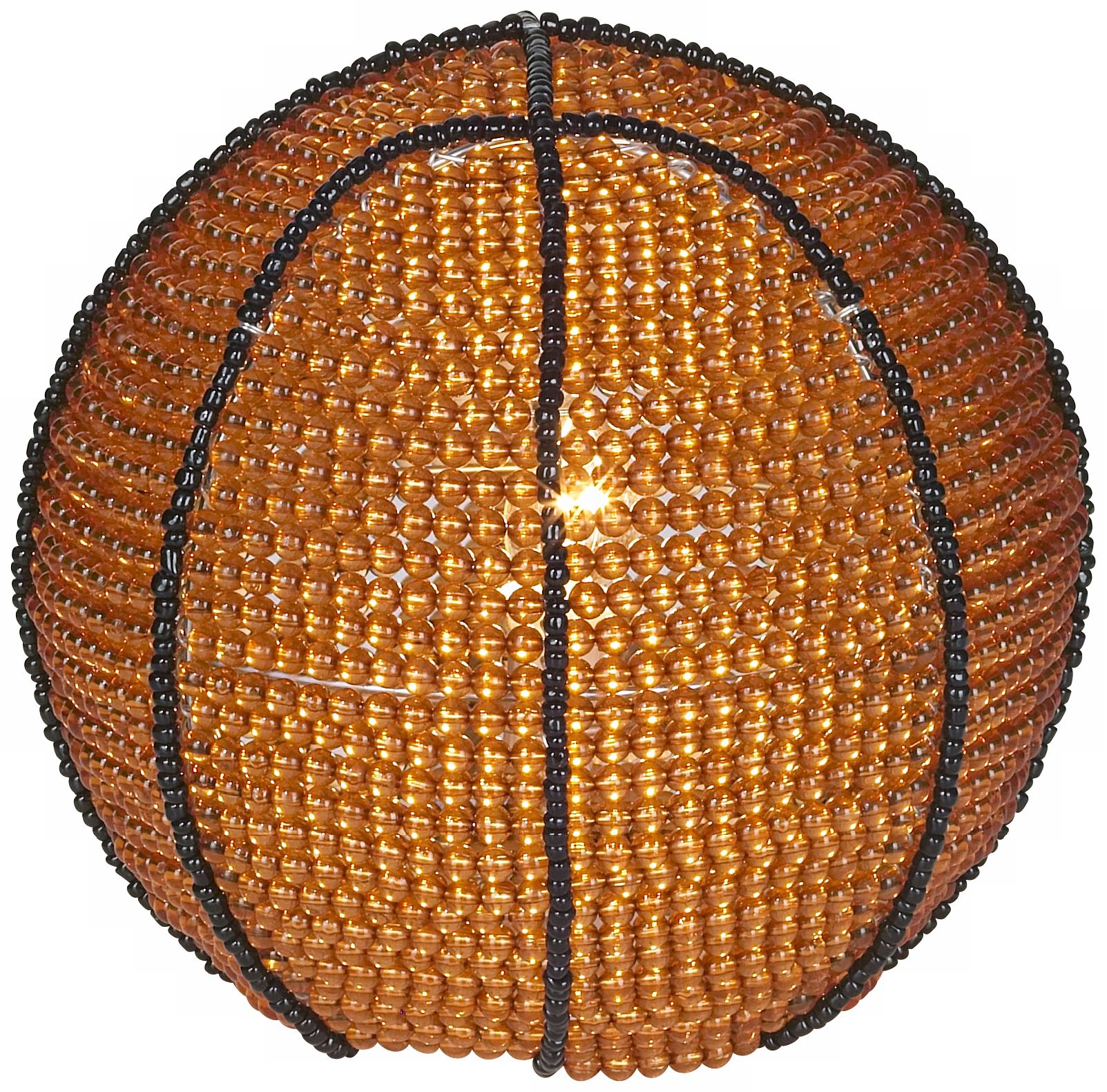 Beadworx Basketball Hand-Crafted Beaded Night Light