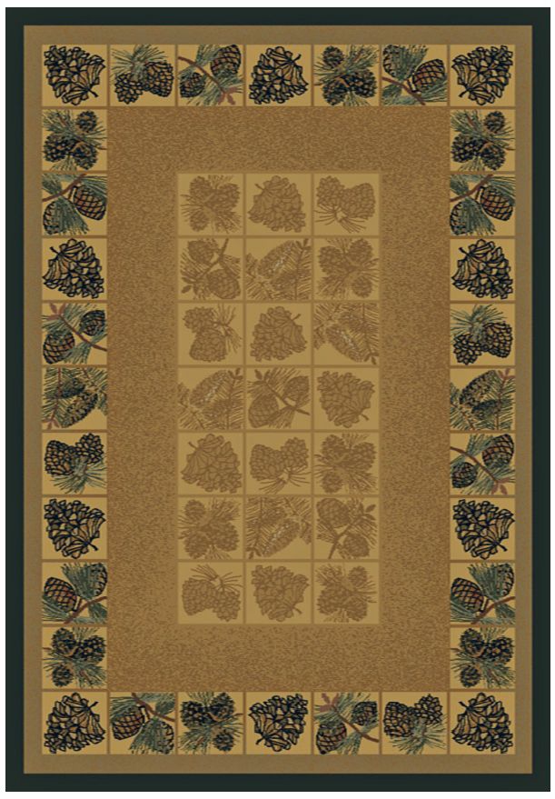 North Sky Collection Pinecone Natural Area Rug