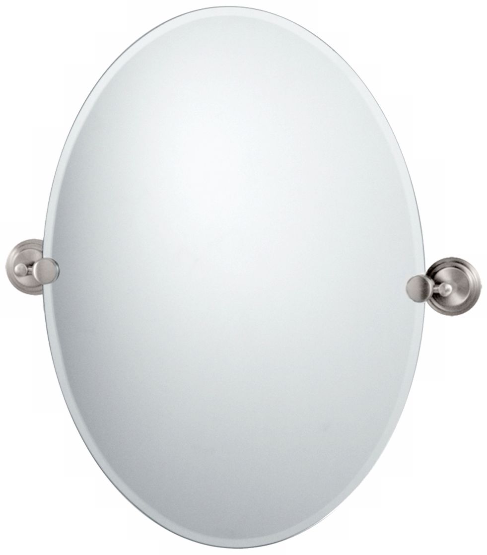 Gatco Marina Satin Nickel 26 1/2" High Tilt Wall Mirror
