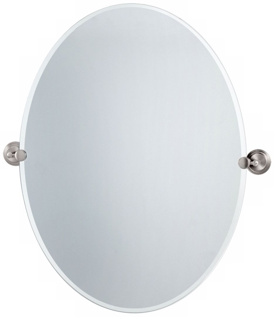 Gatco Marina Satin Nickel 28 1/2" High Tilt Wall Mirror