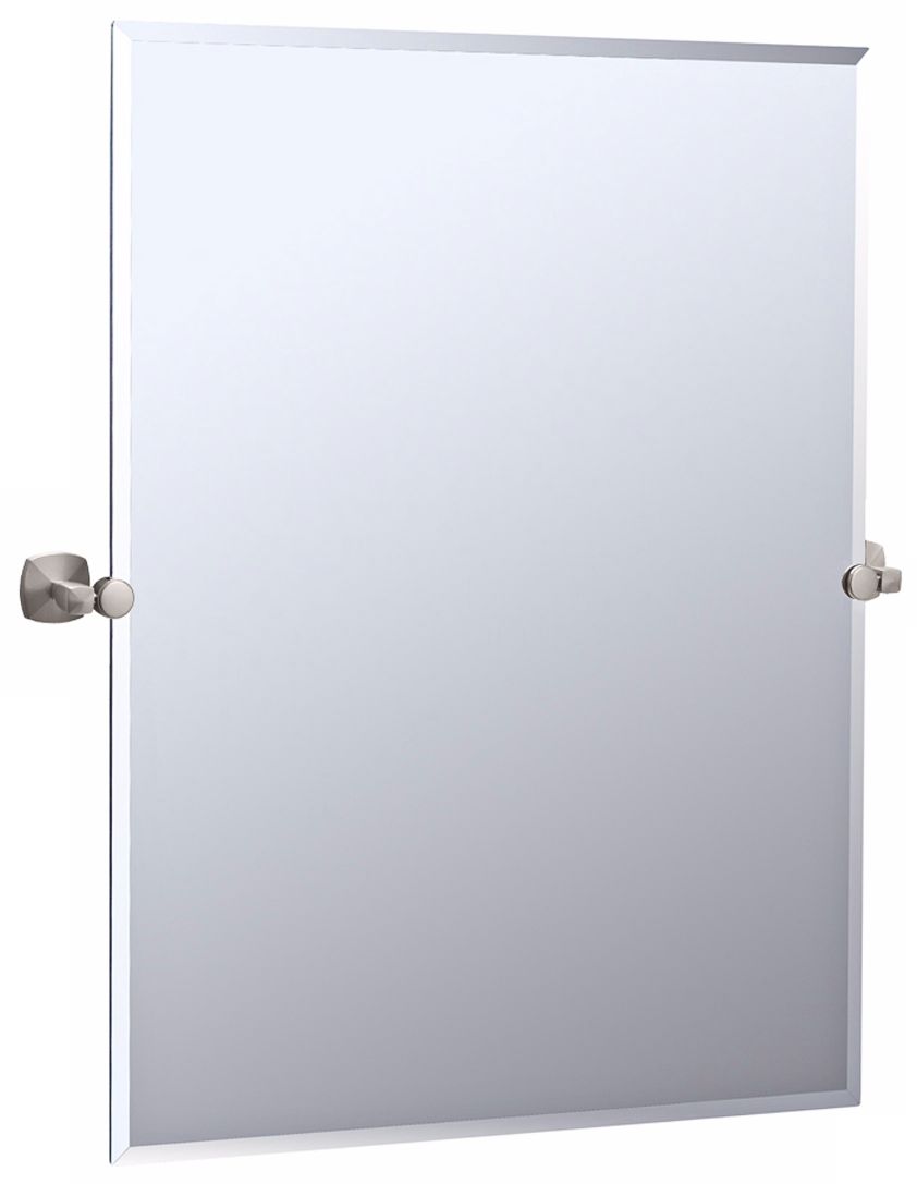 Gatco Jewel Satin Nickel 31 1/2" High Tilt Wall Mirror