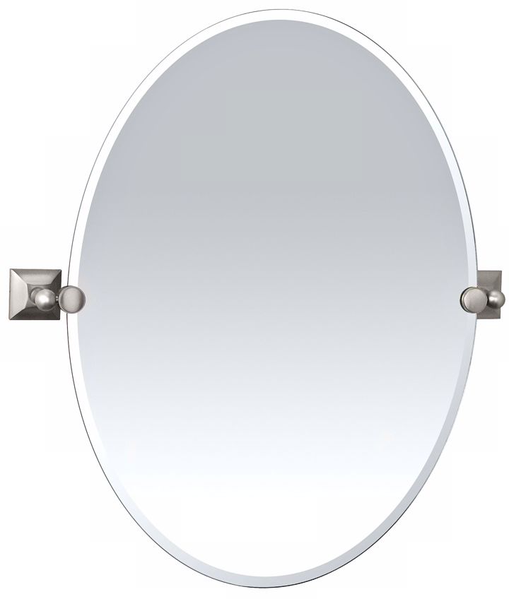 Gatco Meridian Satin Nickel 26 1/2" High Tilt Wall Mirror