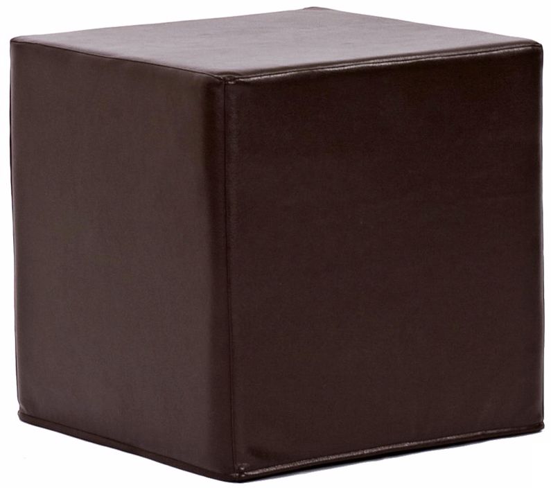 Howard Elliott Java Faux Leather No-Tip Block Ottoman