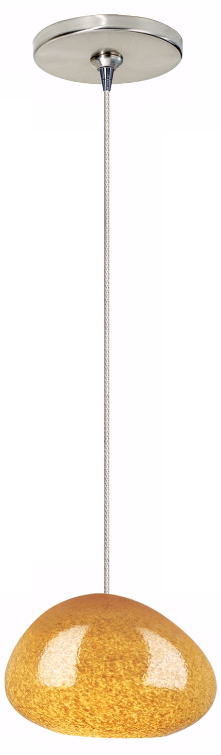 River Rock Wedge Brown Nickel Tech Lighting Mini Pendant