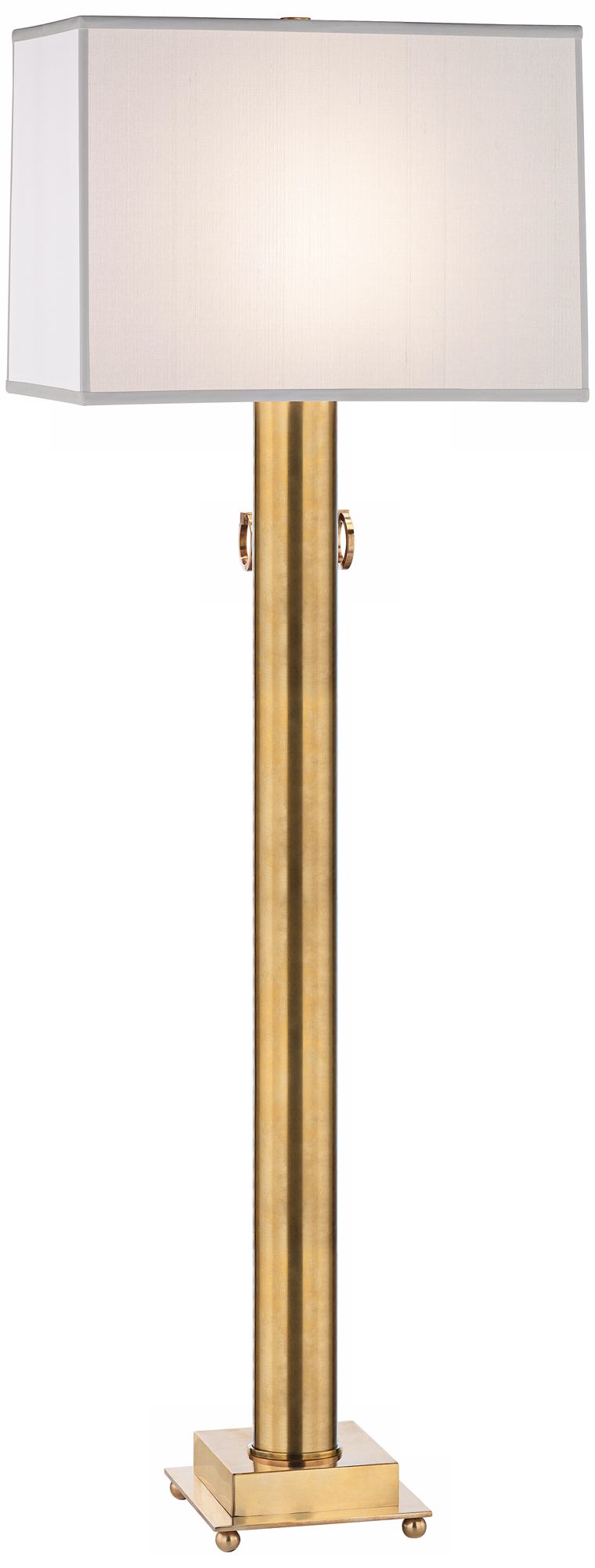Mary McDonald Ondine Brass Finish Off-White Shade Floor Lamp