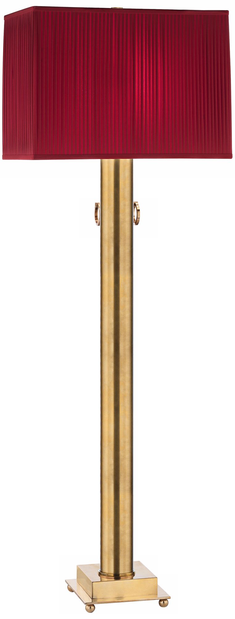 Mary McDonald Ondine Brass and Ruby Red Floor Lamp