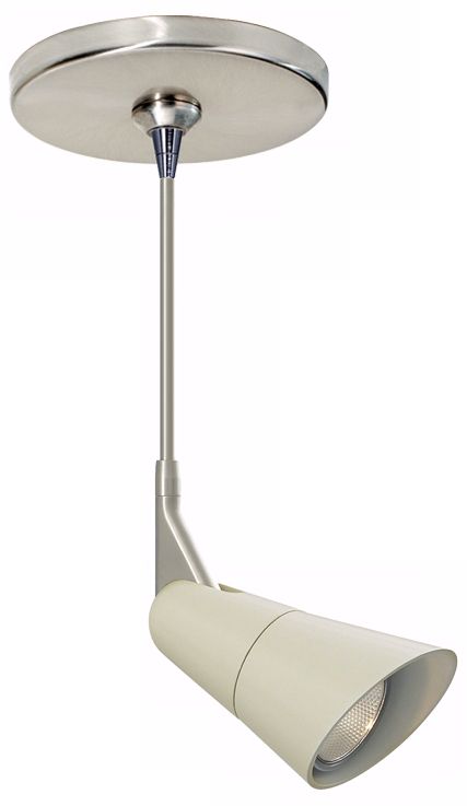 Scania Linen 6" Satin Nickel Tech Lighting Mini Pendant