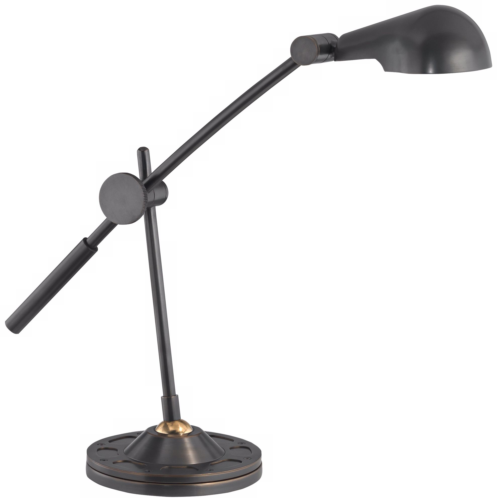 Rico Espinet Monk Deep Patina Bronze Accent Task Lamp