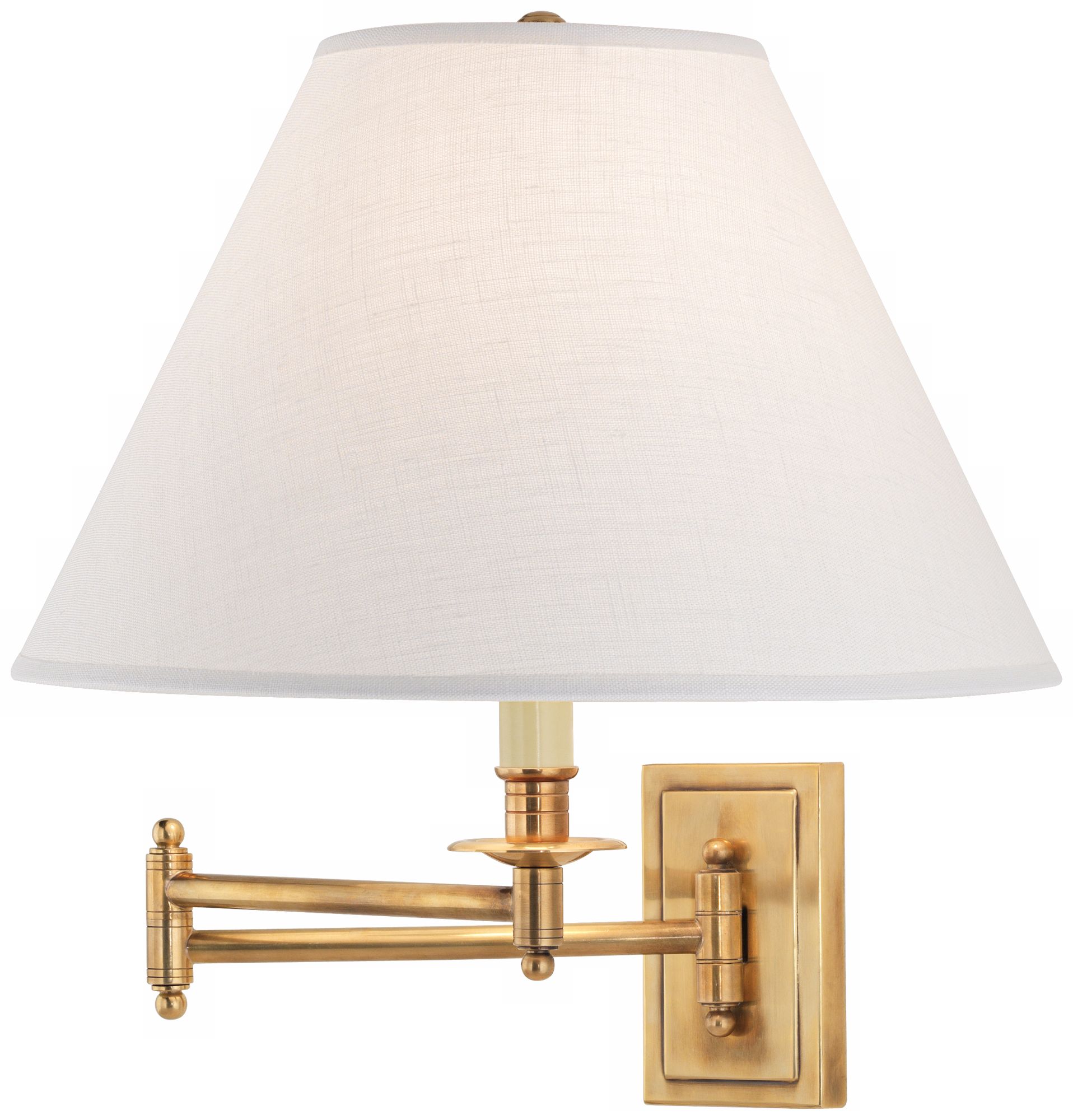 Kinetic Collection Antique Brass Plug-In Swing Arm Wall Lamp
