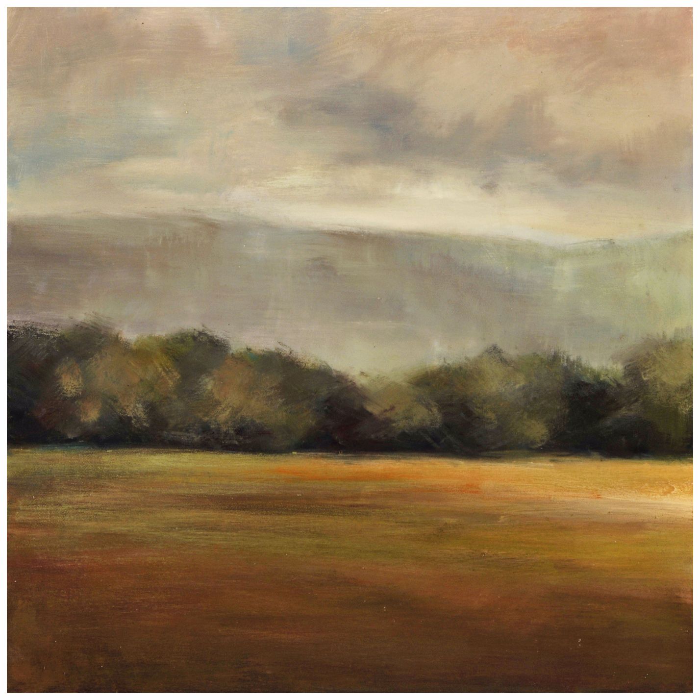 New Day IV Hand-Painted 20" Square Wall Art