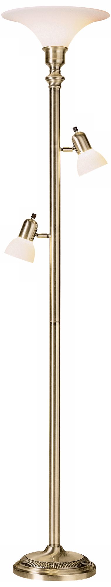 Sorsen Torchiere Floor Lamp With Side Lights