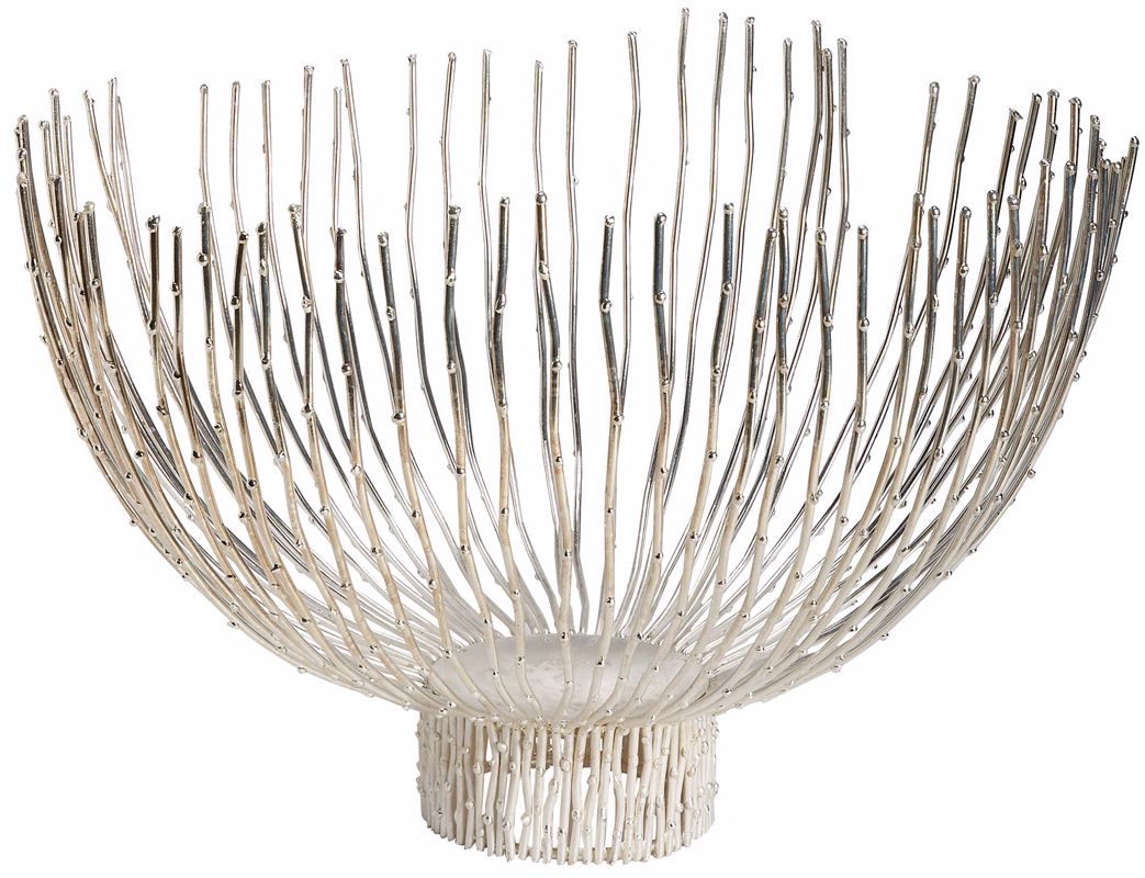 Nickel Dot Wire Large Bowl