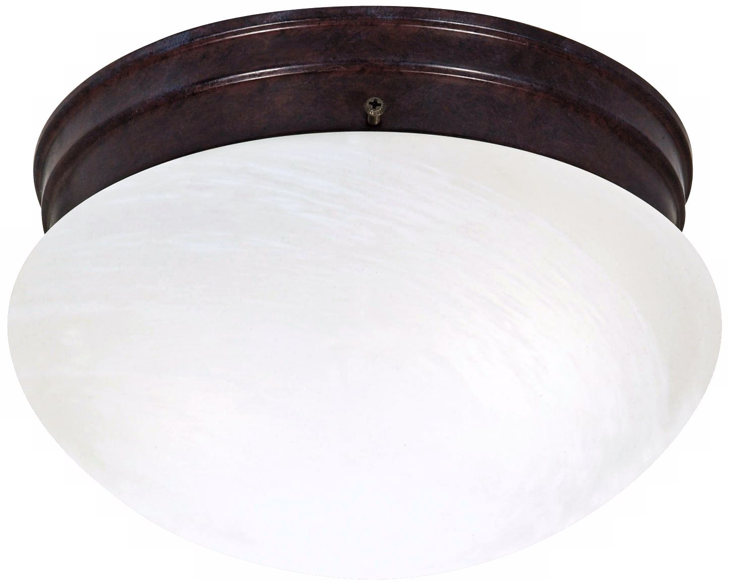 Alabaster Glass Old Bronze ENERGY STAR 9 1/2" Ceiling Light