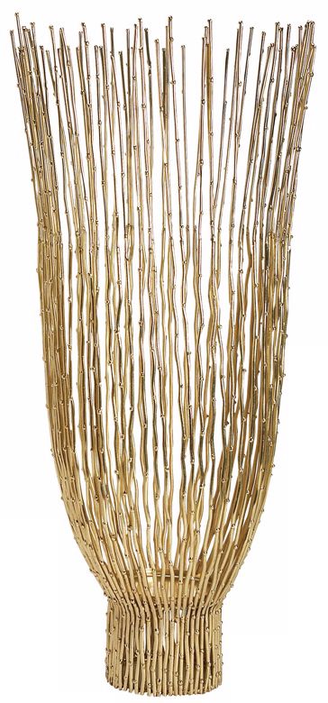 Gold Dot Wire Large Hurricane Candle Holder