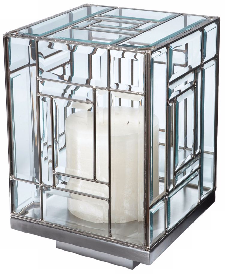 Glass Hurricane Candle Holder Small