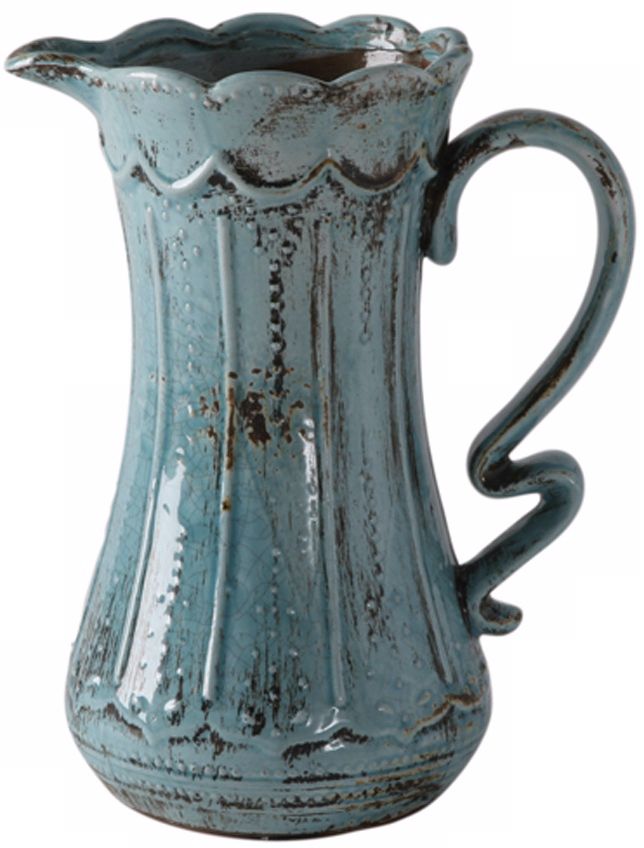 Marine Scallop Pierced Ceramic Pitcher