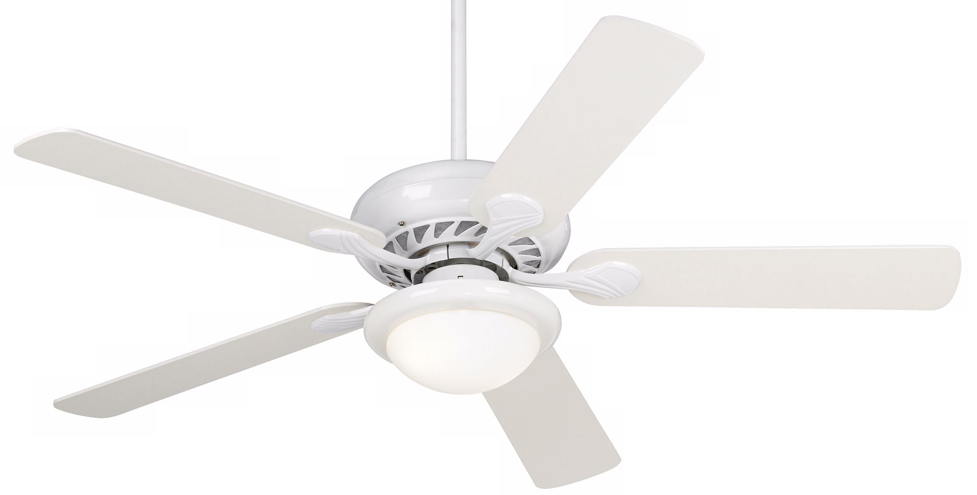 52" Casa Vieja® Tempra™ White Ceiling Fan