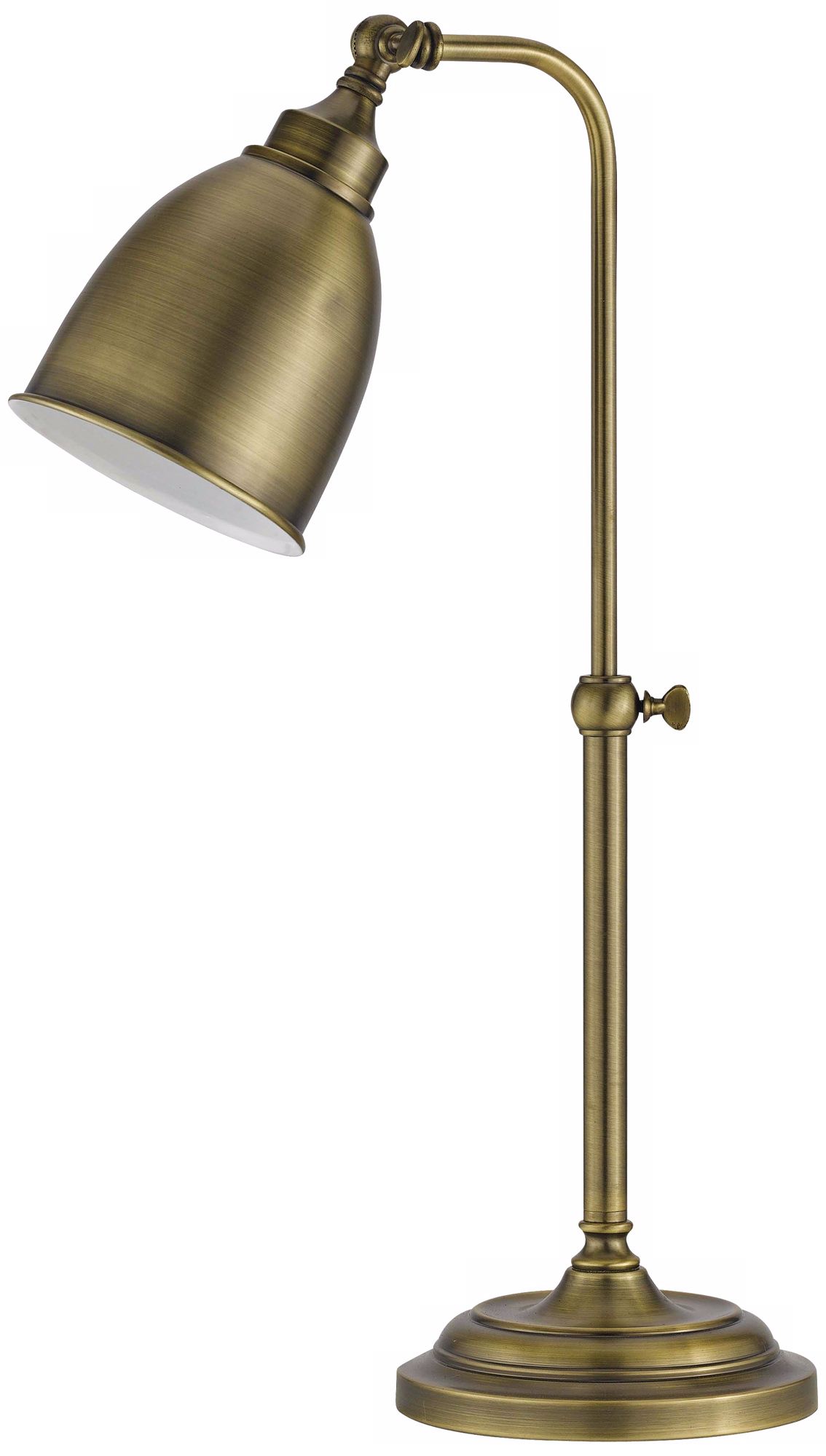 Antique Brass Metal Adjustable Pole Pharmacy Desk Lamp