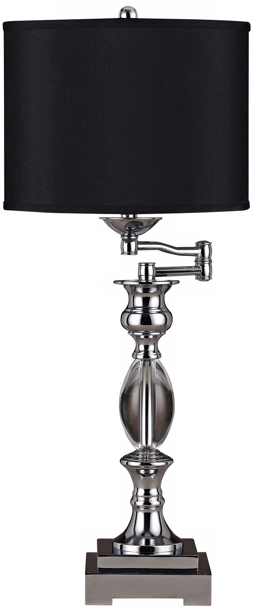 Ormond Crystal Swing Arm Table Lamp