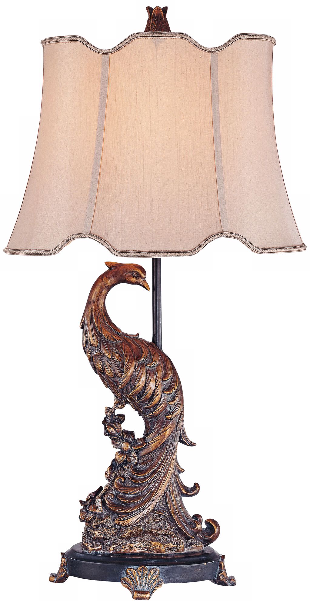 Jessica McClintock Romance Peacock Table Lamp