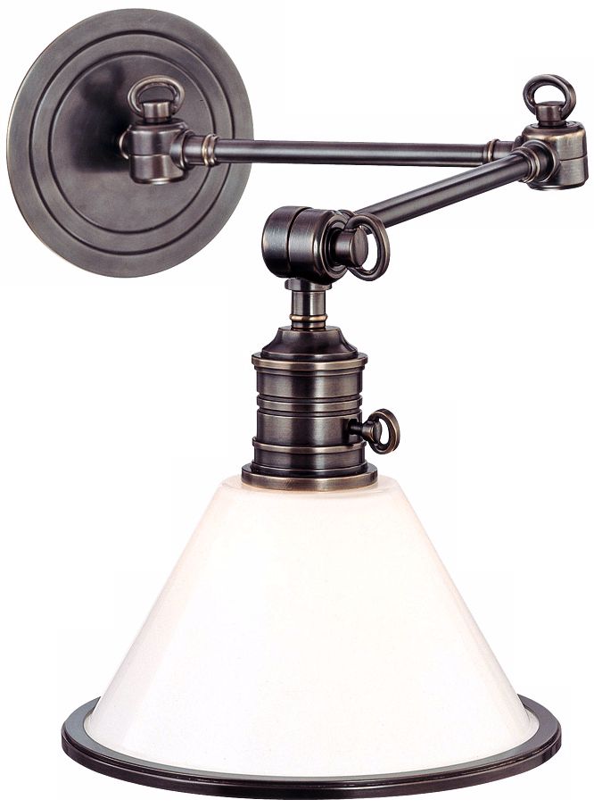 Garden City Old Bronze Swing Arm Wall Light