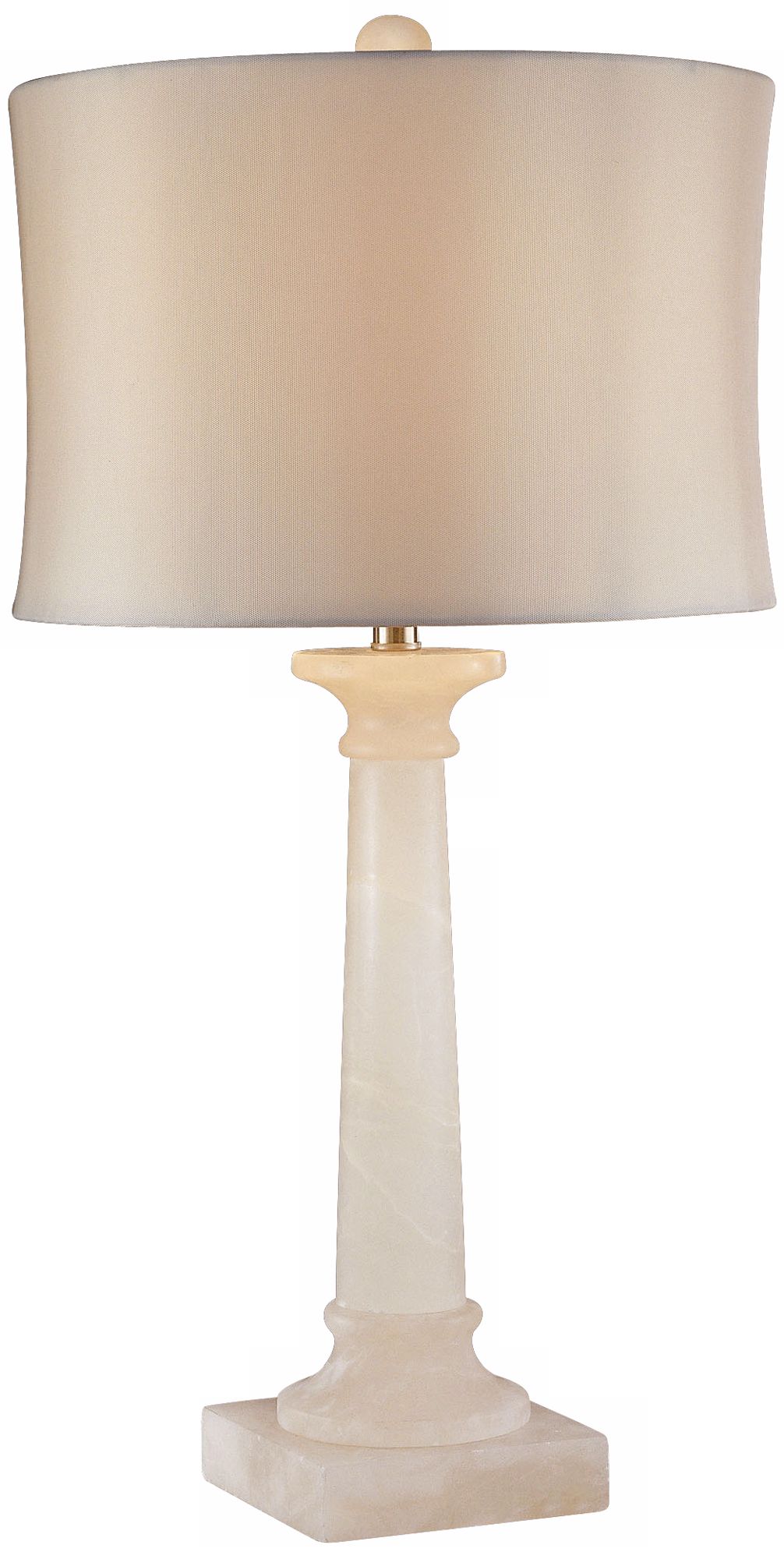 Ambience Opalescent Alabaster Column Table Lamp