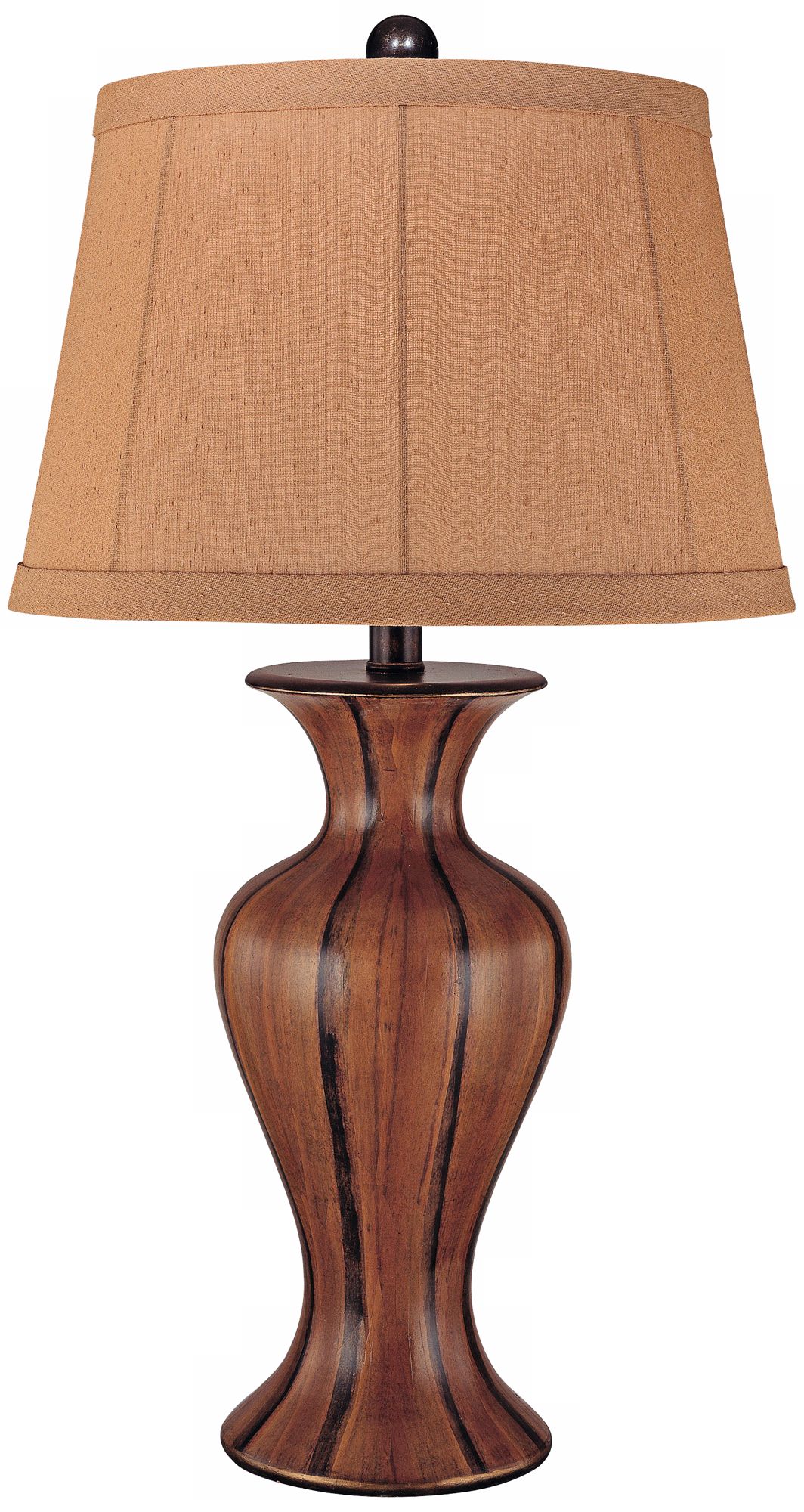 Ambience Woodgrain Vase Table Lamp