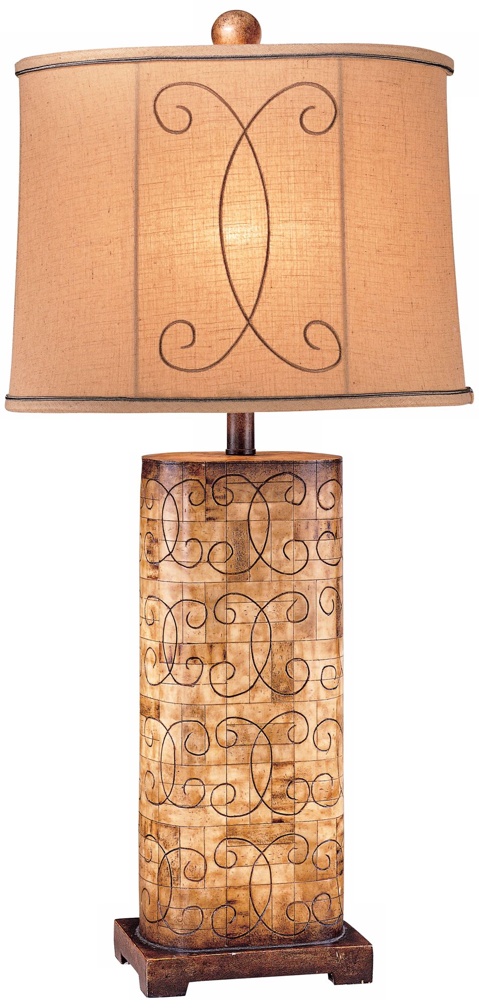 Ambience Collection Beige Column Table Lamp