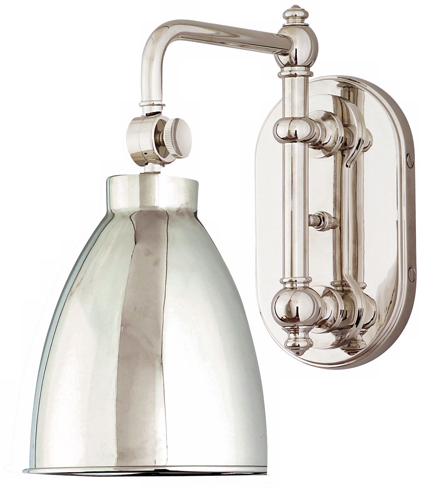 Somerset Polished Nickel Adjustable Wall Light