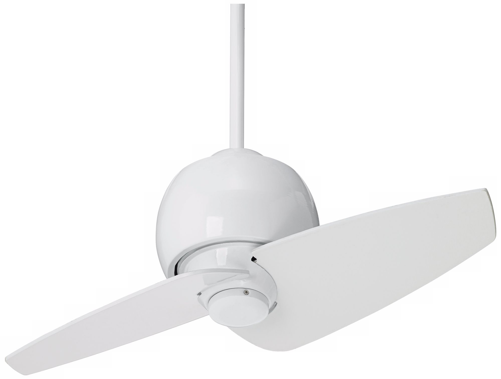 30" Entity White Damp Location Ceiling Fan