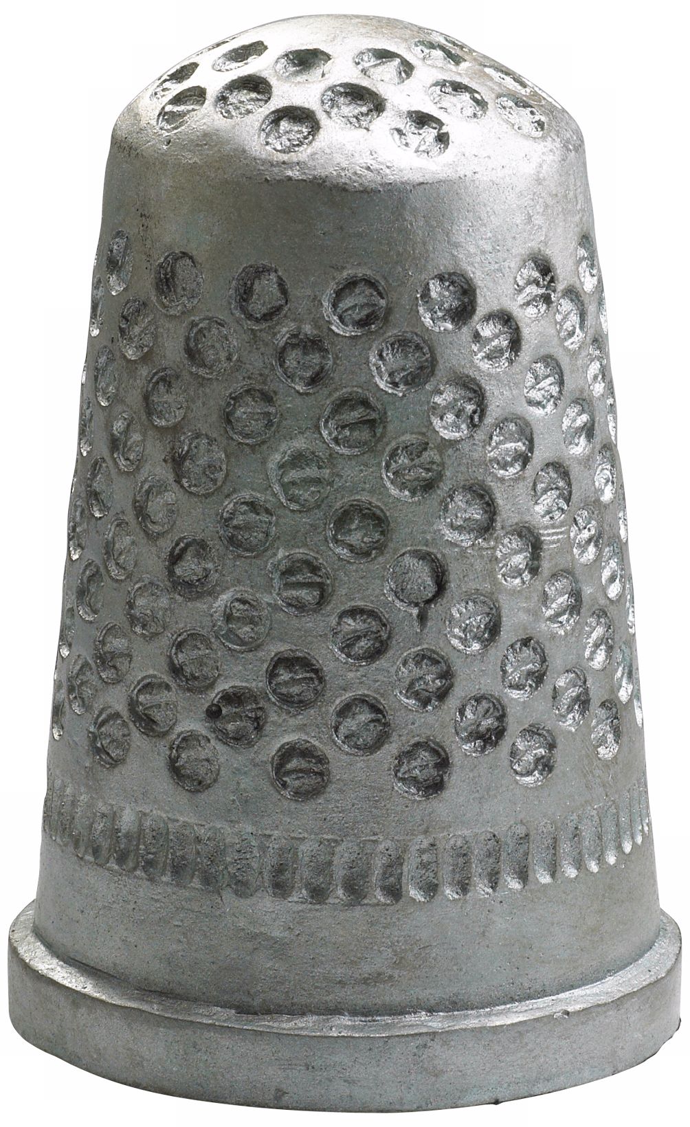 Pewter Finish Collectible Large Sewing Thimble Token