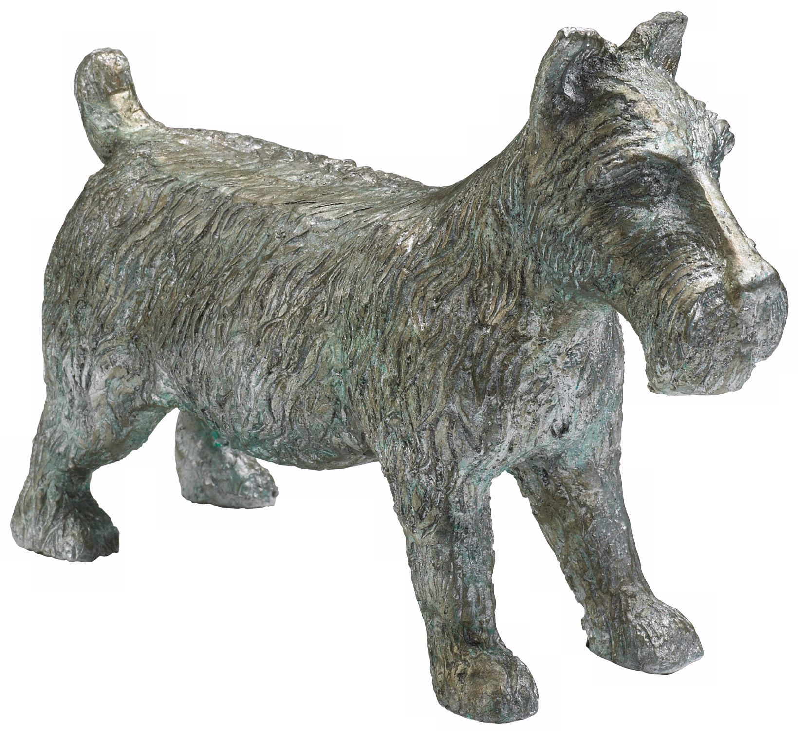 Pewter Finish Collectible Large Scottie Dog Token
