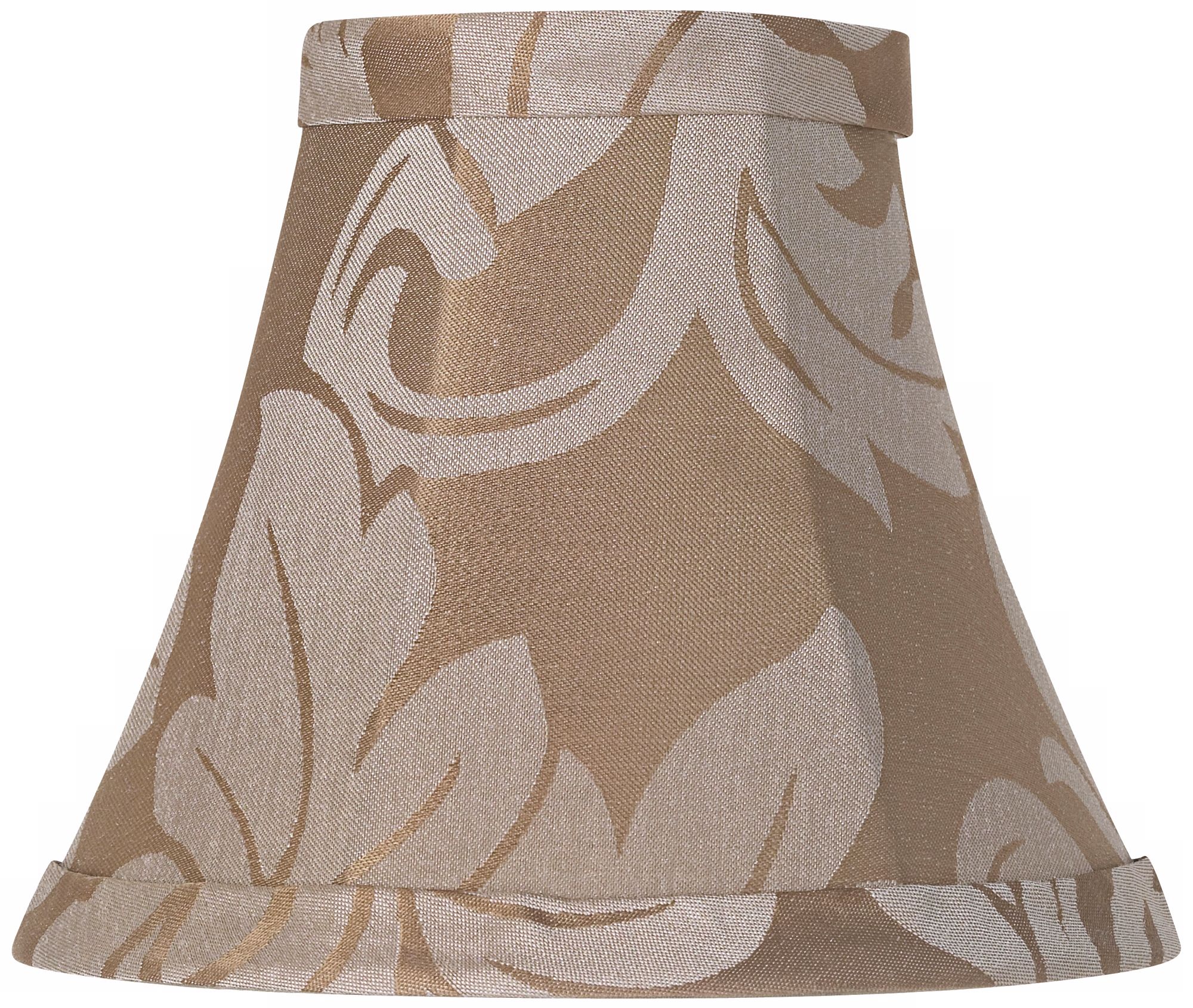 Taupe Brocade Lamp Shade 3x6x5 (Clip-On)