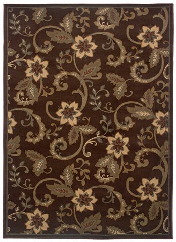 Riverwoods Collection Terrace Flowers Area Rug