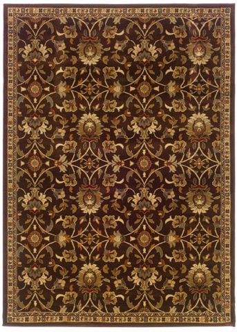 Riverwoods Collection Wind Carpet Brown Area Rug