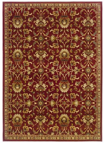 Riverwoods Collection Wind Carpet Red Area Rug