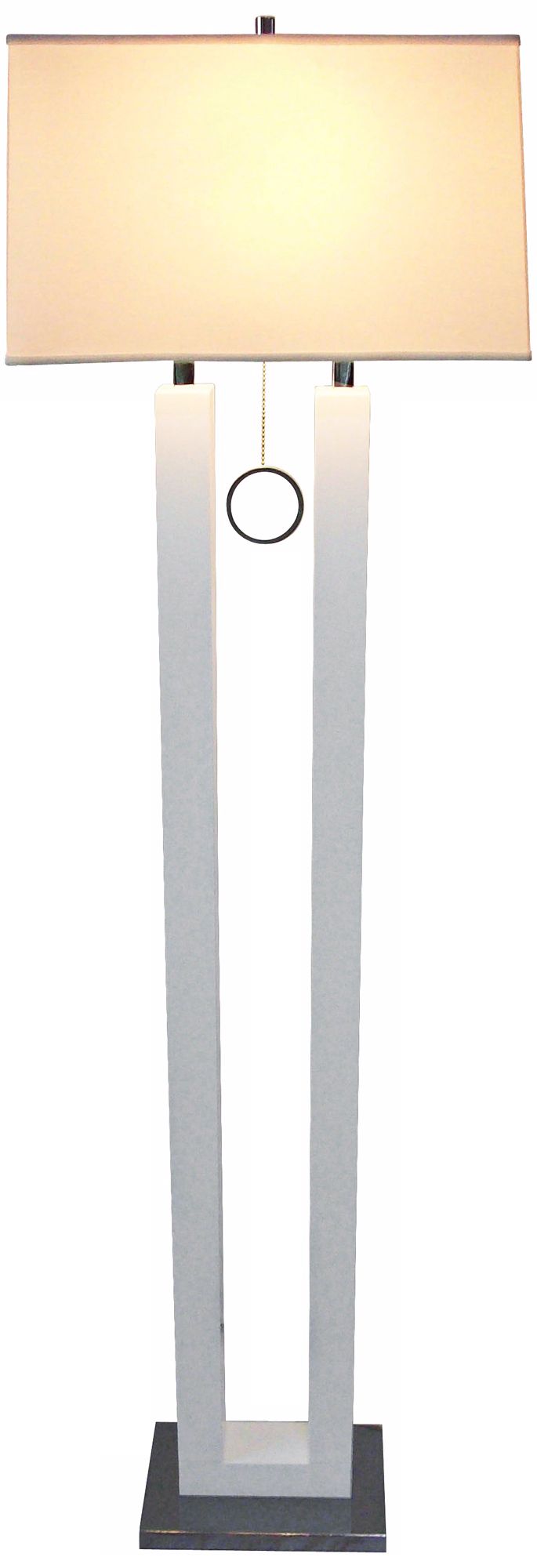 Nova Earring White Contemporary Floor Lamp