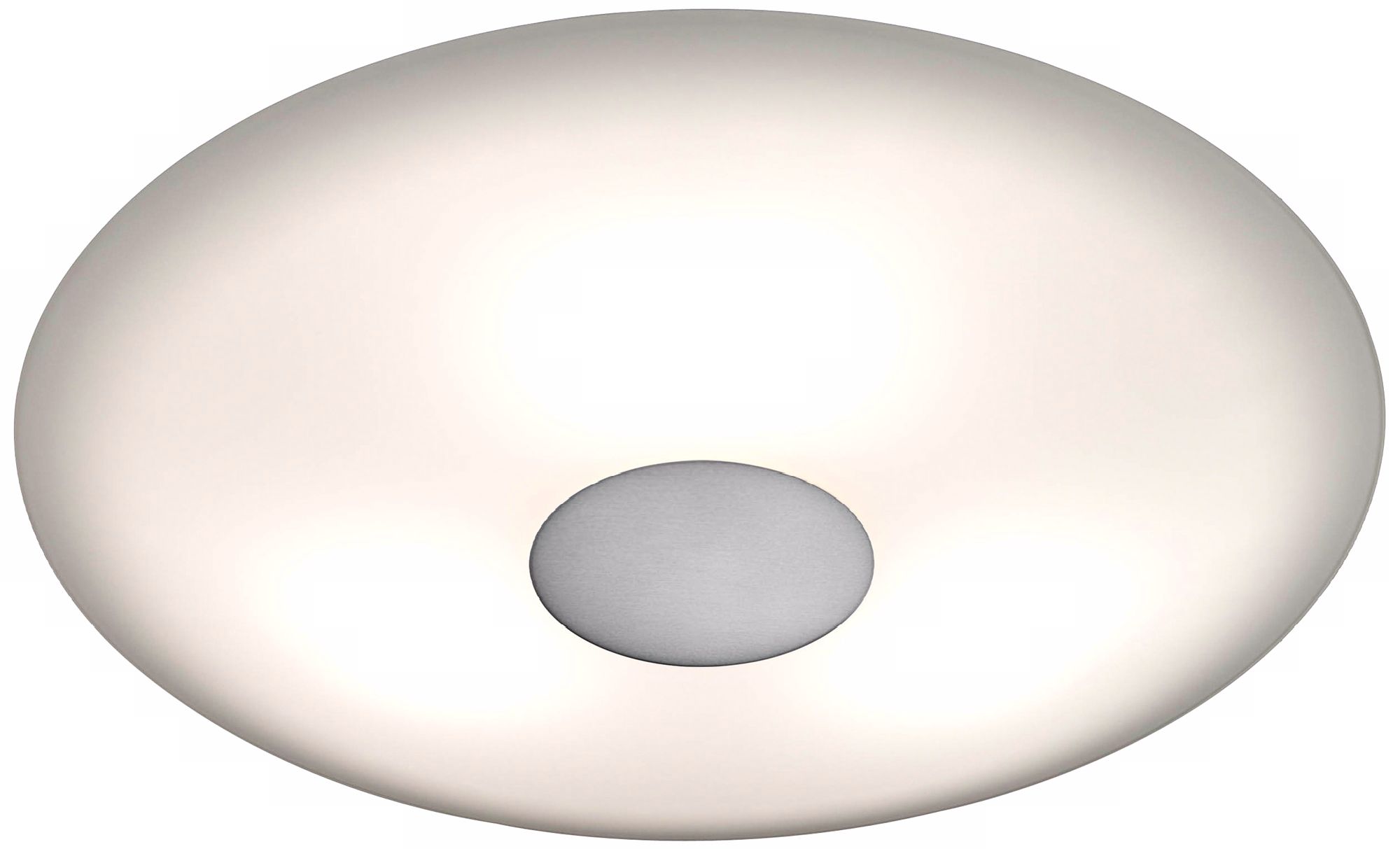 Holtkoetter Opalika 12 1/2" Wide Satin Nickel Ceiling Light