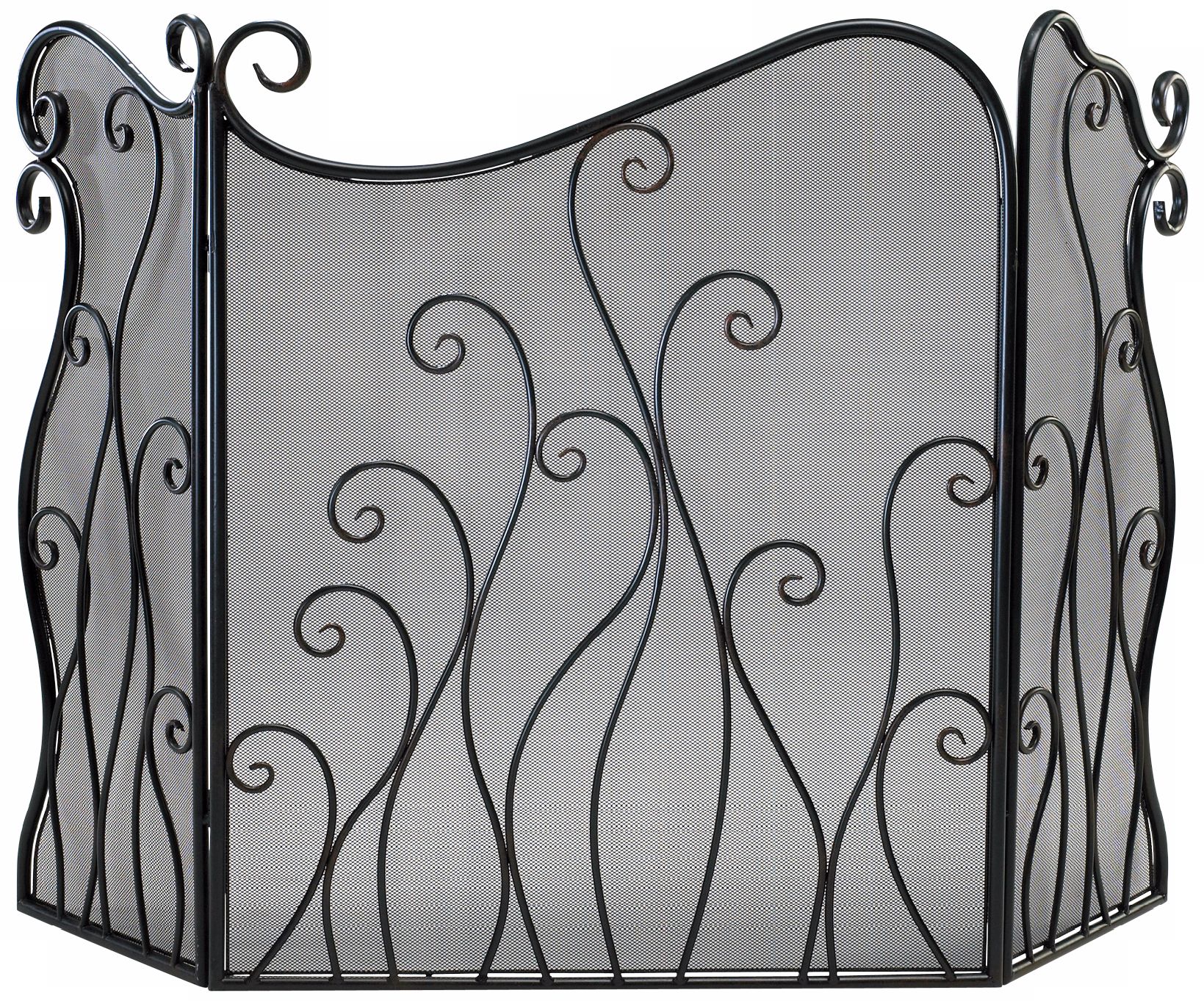 Evalie Bronze Iron Fire Screen